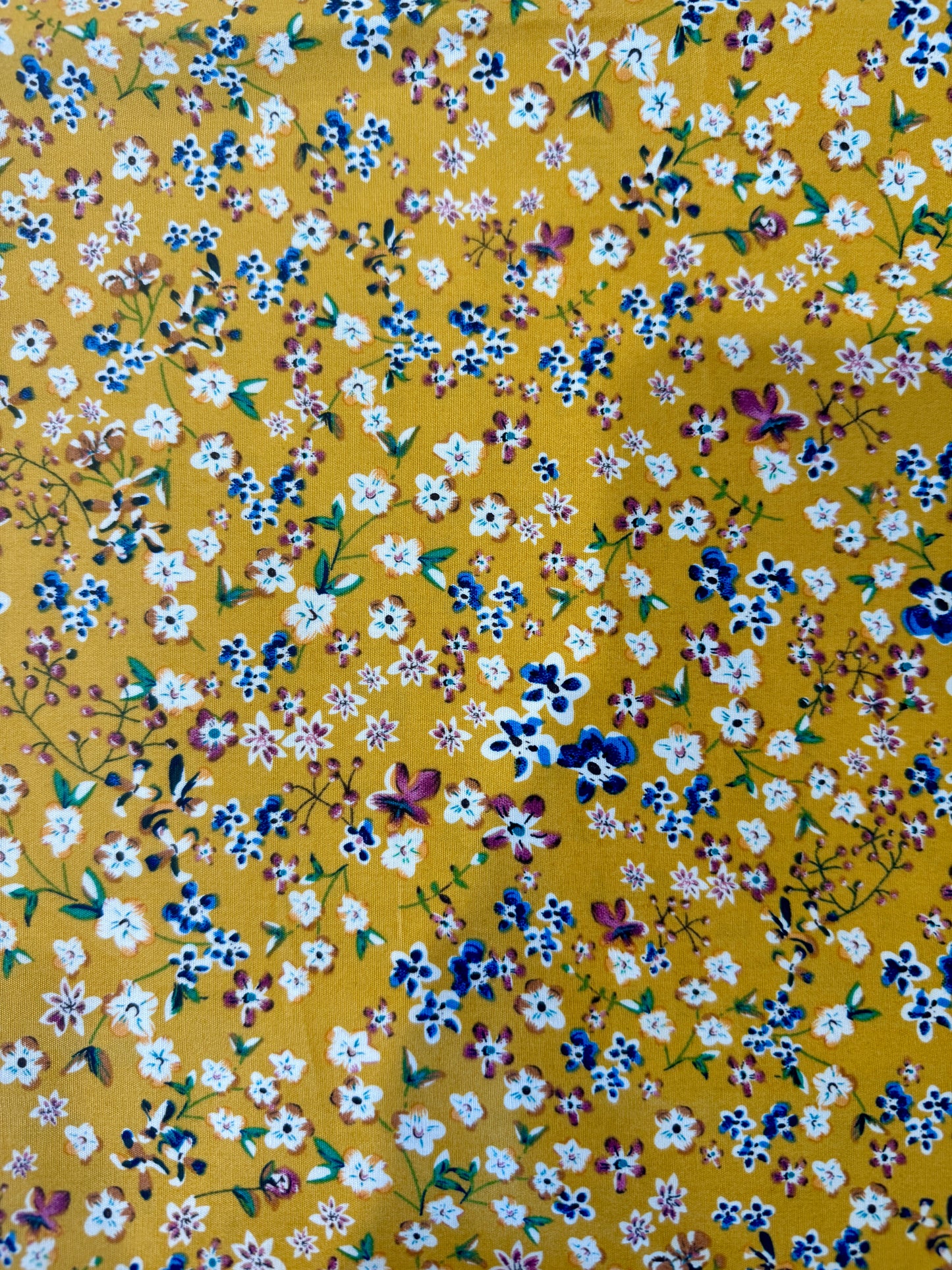Wired Headband - Mustard Ditsy