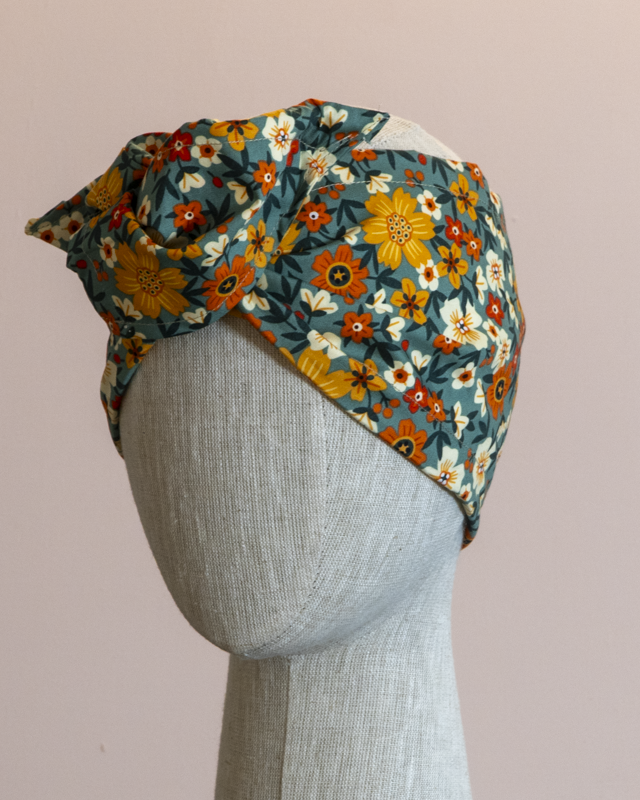 Wired Headband -Autumn Flowers