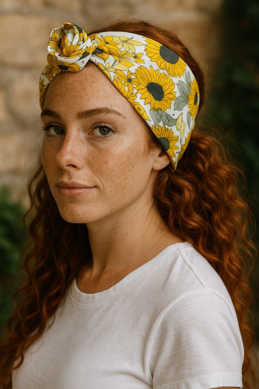 Wired Headband - Sunflowers Make Me Happy
