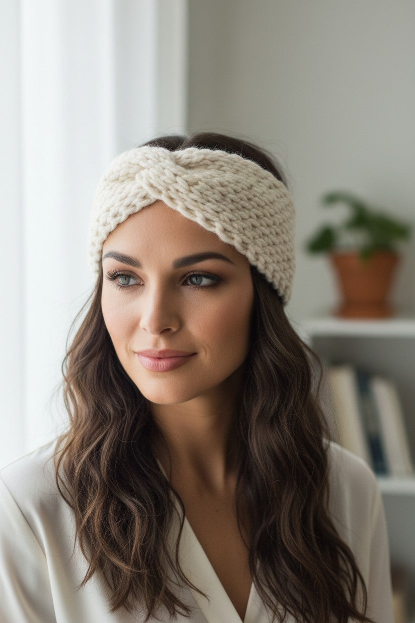 Knitted Twist  Headband