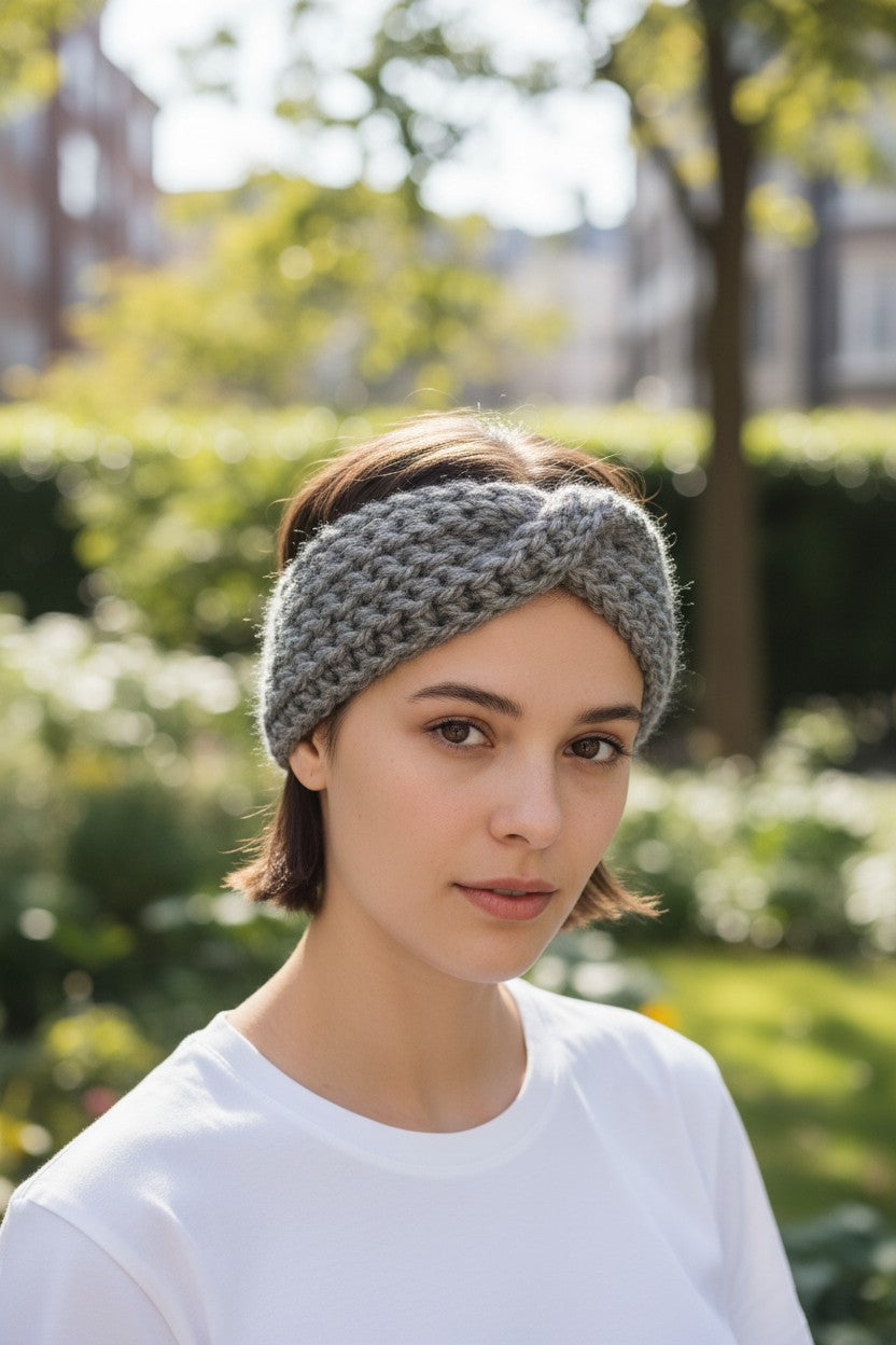 Knitted Twist  Headband