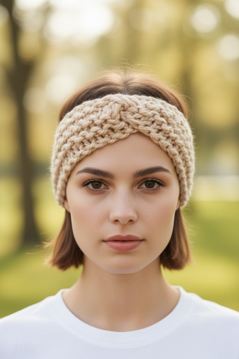 Knitted Twist  Headband