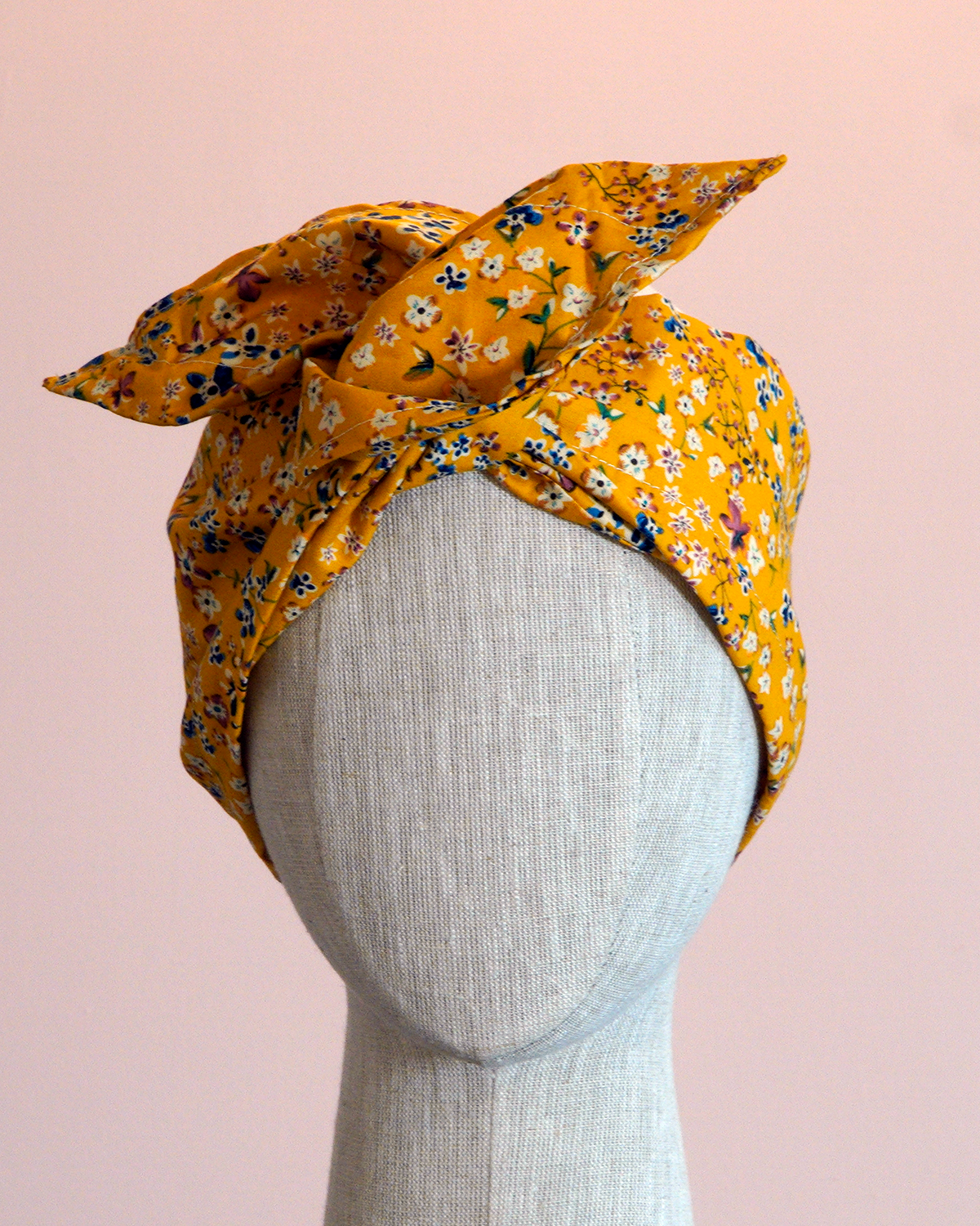 Wired Headband - Mustard Ditsy